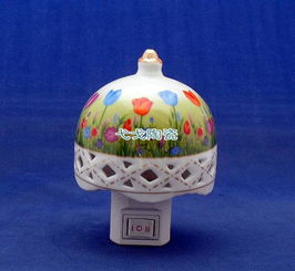 陶瓷小夜燈 融合香薰、壁燈與節能的精致家居伴侶